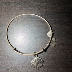 Alex and ani Silver Shell Charm Bangle